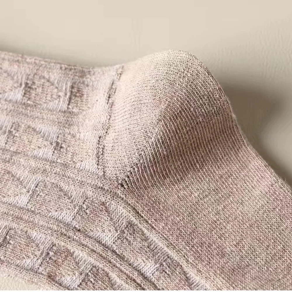 🌸Thigh Highs Cotton/Spandex Heart knit jacquard - Picture 5 of 8
